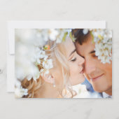 アートデコ リリー モダン タイポグラフィー ウェディング インビテーション (裏面)