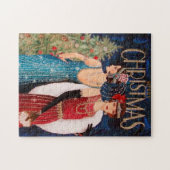 アートデコ・レトロヴィンテージクリスマスレディース ジグソーパズル (横)