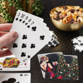 アートデコ・レトロヴィンテージクリスマスレディ トランプ