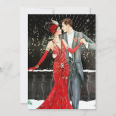 アートデコ・レトロヴィンテージパーティー 招待状 (正面)