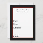 アートデコ・レトロヴィンテージパーティー 招待状 (裏面)