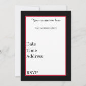 アートデコ・レトロヴィンテージレディパーティー 招待状 (裏面)