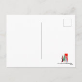 アートデコ レトロ ビンテージ クリスマスの女性たち シーズンポストカード (裏面)