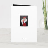 アートデコ レトロ ヴィンテージの女性に追加メッセージ シーズンカード (裏面)