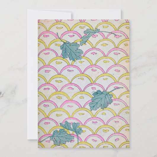 アートデコ ヴィンテージパターン 招待状 (正面)