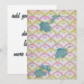 アートデコ ヴィンテージパターン 招待状 (正面/裏面)