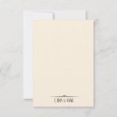 アートデコ ヴィンテージ ビーチ ウェルカムパーティ | ブラッシュ 招待状 (裏面)