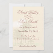 アートデコ ヴィンテージ ビーチ セイブ・ザ・デート ブラッシュ セーブザデート (裏面)