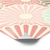 アートデコ,新しい,ヴィンテージ,パターン,レトロ,パステル,ギール ポスター (コーナー)