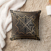 アートデコ,新しい,金ゴールド,ブラック,シック,エレガントヴィンテージ クッション (ブランケット)