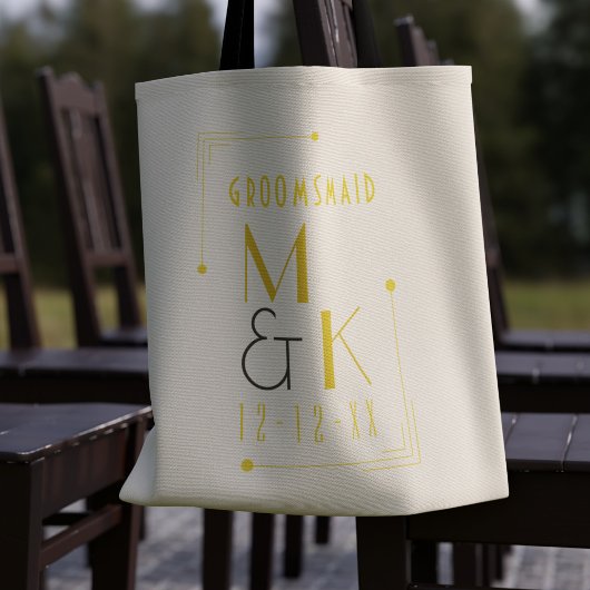 アートデコ 1920年代 ガツビー ウェディング トートバッグ