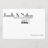 アートデコ Save the Date | フォト招待状 セーブザデート (裏面)