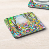 アートデザインナチュラルコースターセット6 コースター (左側)