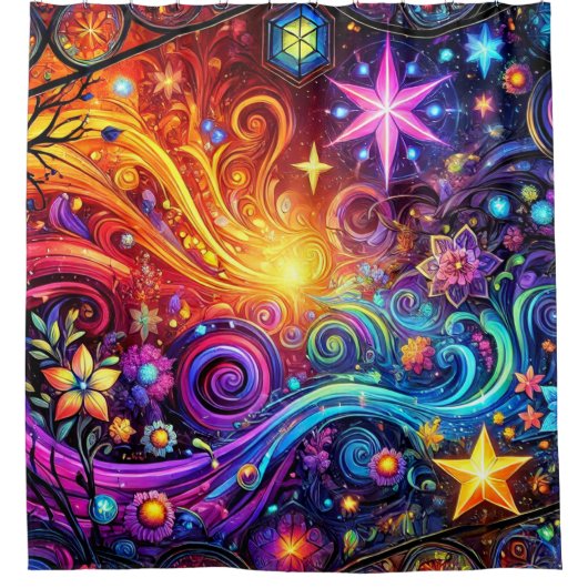 アートデザイン シャワーカーテン (正面)