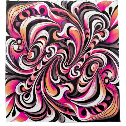 アートデザイン シャワーカーテン (正面)