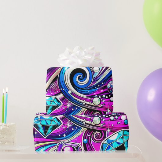 アートデザイン ラッピングペーパー (パーティーギフト)