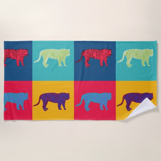 アートトラポップ・アートのガースビーチタオル ビーチタオル (正面)