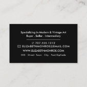 アートトリップ（幻覚体験）のようなディーラー、迷路パターン 名刺 (裏面)