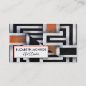 アートトリップ（幻覚体験）のようなディーラー、迷路パターン 名刺 (正面)