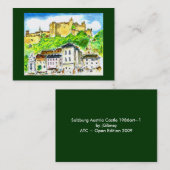 アートトレーディングミュージアムビジネスカードザルツブルク城 名刺 (正面/裏面)