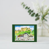 アートトレーディングミュージアムビジネスカードザルツブルク城 名刺 (スタンド正面)