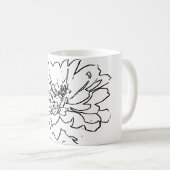 アートナチュラルフラワー コーヒーマグカップ (正面右)