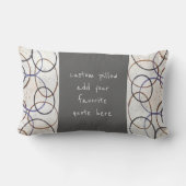 アートニュートラルモダンカラーの引用文を追加する ランバークッション (裏面)