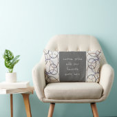 アートニュートラルモダンカラーの引用文を追加する ランバークッション (椅子)