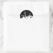 アートニューポップ・アートのヨークシティパノラマステッカー ラウンドシール (バッグ)