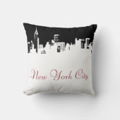 アートニューポップ・アートのヨークシティパノラマポスター クッション (正面)