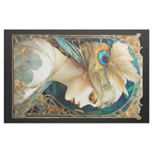 アートヌーブビクトリアンスタイル女性キルトパネル ファブリック