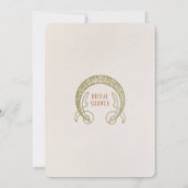 アートヌーボー デコ ダイジー ブライダルシャワー 招待状 (裏面)