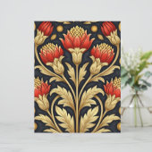 アートヌーヴォーヴィンテージフラワースクラップブックジャンクジャーナル (スタンド正面)