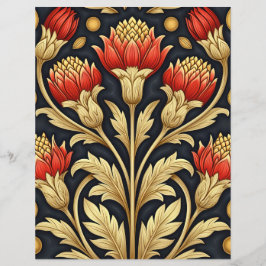 アートヌーヴォーヴィンテージフラワースクラップブックジャンクジャーナル