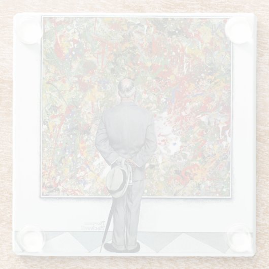 アートノイズルバイノーマンロックウェル ガラスコースター (裏面)