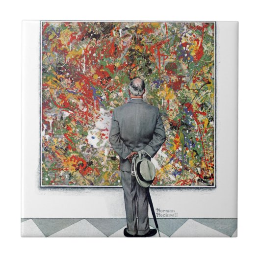 アートノイズルバイノーマンロックウェル タイル (正面)