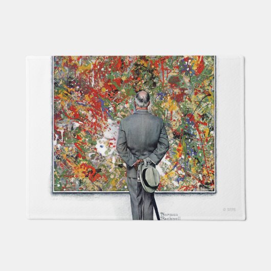 アートノイズルバイノーマンロックウェル ドアマット (正面)