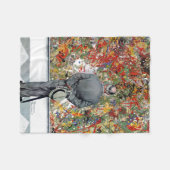 アートノイズルバイノーマンロックウェル フリースブランケット (正面(横))