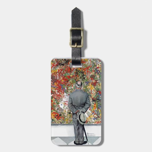 アートノイズルバイノーマンロックウェル ラゲッジタグ (正面縦)