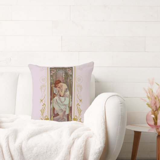 アートノヴォアルフォンスミュシャナイトズレスト クッション (ソファ)