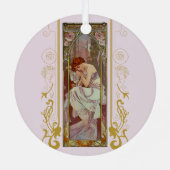 アートノヴォアルフォンスミュシャナイトズレスト メタルオーナメント (裏面)