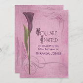 アートノヴォー装飾カラ 招待状 (正面/裏面)