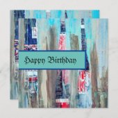 アートハッピーバースデーカード (正面/裏面)