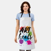 アートハルスアートセラピストセラピー エプロン (着用した状態)