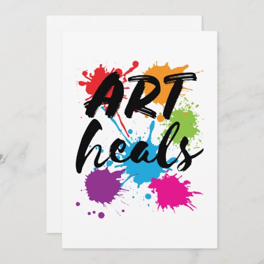 アートハルスアートセラピストセラピー 招待状 (正面/裏面)