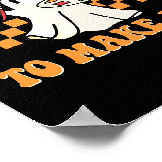 アートハロウィーンアートテアックを作るのは楽しい一日だ ポスター (角)