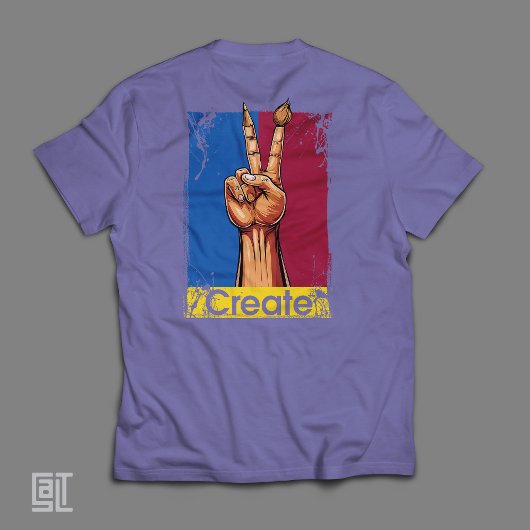 アートハンドピースのサインを作成感動的 Tシャツ