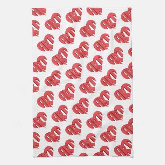アートハート キッチンタオル (縦)