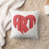アートハート クッション (ブランケット)