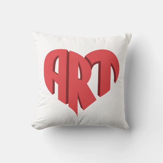 アートハート クッション (正面)